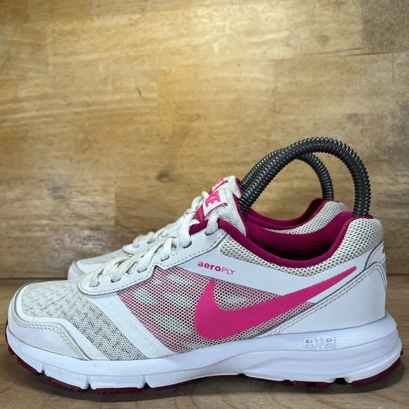 Nike Air Relentless 4 Womens Size 6 Running Shoes Sneakers White Pink 684042-102 - Picture 4 of 11